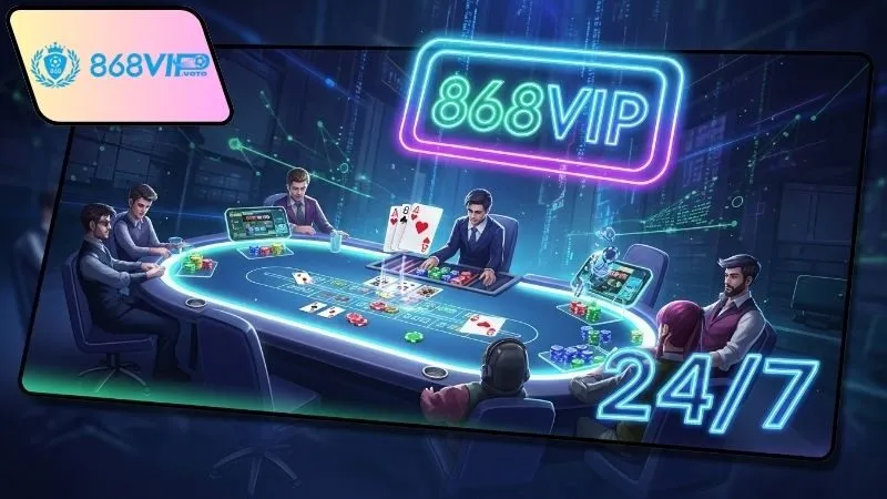 Tính năng hoạt động 24/7 tại game bài 868vip
